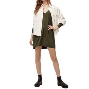 Wilfred Free Aritzia Gail Relaxed Fit V-neck Knit Mini Dress Women's XXS